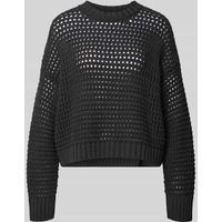 Juvia Relaxed Fit Pullover mit Lockmuster in Dunkelbraun, Größe M Juvia Relaxed Fit Pullover mit Lockmuster in Dunkelbraun, Größe M von Juvia