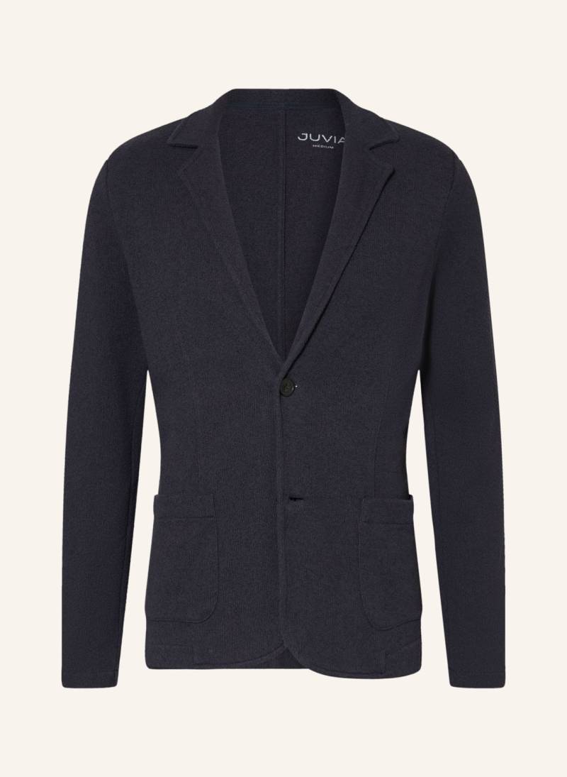 Juvia Stricksakko Ray Slim Fit blau von Juvia