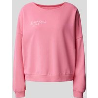Juvia Sweatshirt mit Statement-Print in Pink, Größe XL von Juvia
