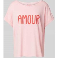 Juvia T-Shirt mit Statement-Print in Rosa, Größe S von Juvia