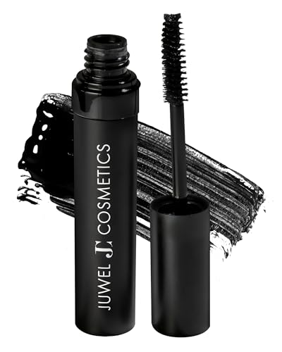Juwel Cosmetics Onyx Black Mascara, Volumen- und Längenmaske, Long-Wear-Maske, wasserfest, mit Carnaubawachs und Beeswax, pH-ausgewogen für empfindliche Augen, parabenfrei, 10 ml Juwel Cosmetics Onyx Black Mascara, Volumen- und Längenmaske, Long-Wear-Maske, wasserfest, mit Carnaubawachs und Beeswax, pH-ausgewogen für empfindliche Augen, parabenfrei, 10 ml von Juwel Cosmetics