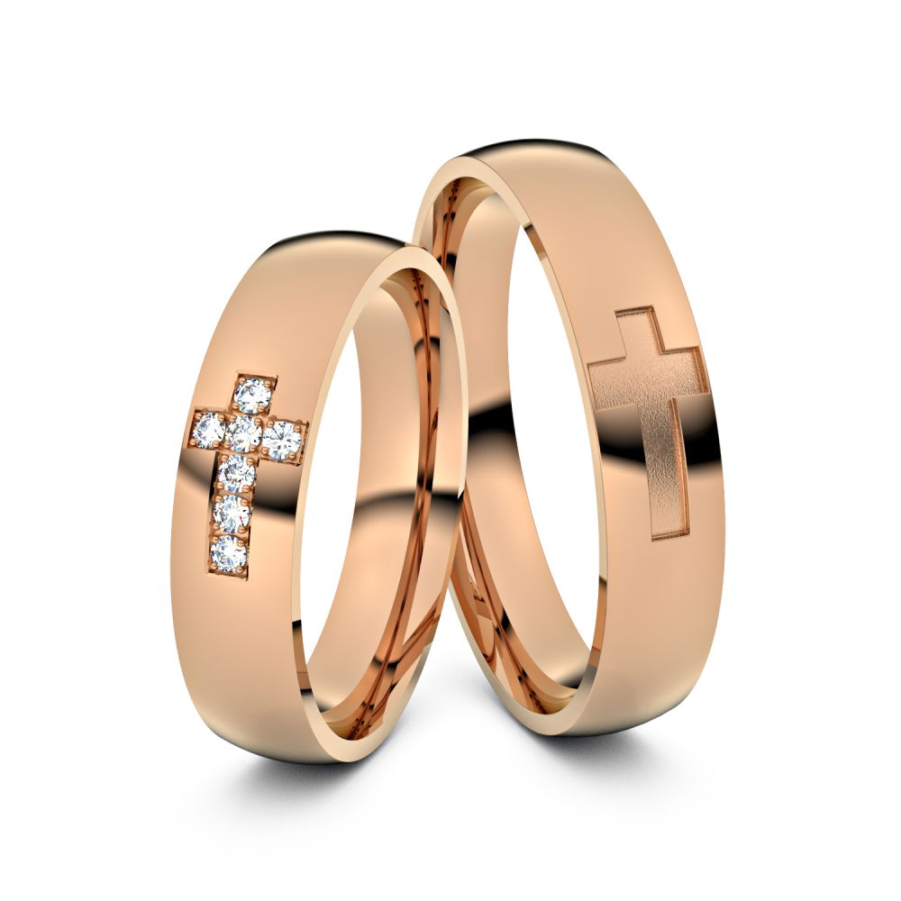 Trauringe KR002 750er Rotgold - 8711 von Juwelier-Schmuck