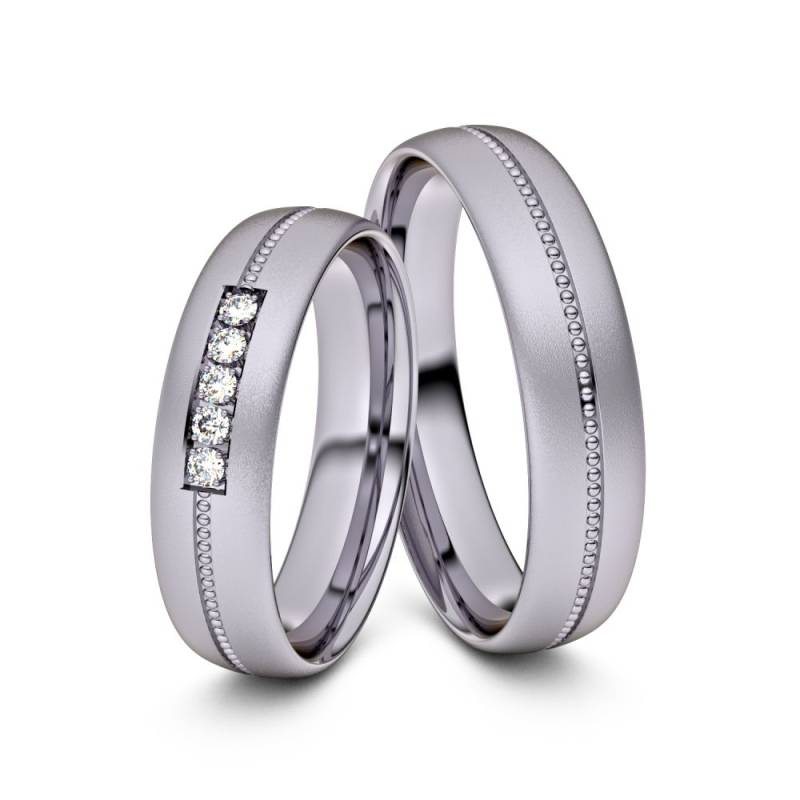 Trauringe Lich 585er Palladium - 2128 von Juwelier-Schmuck