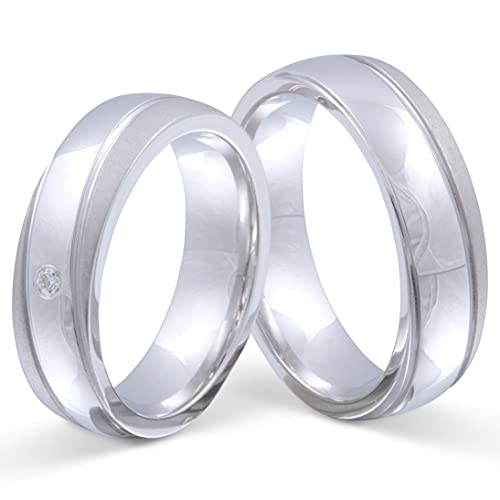 Juwelier Schönberg - Damen Eheringe Partnerringe aus Silber mit persönlicher Wunschgravur 56-68 von Juwelier Schönberg