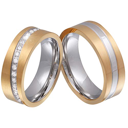 Juwelier Schönberg - Damen Geschenke für Frauen Ringe mit Gravur Partnerringe Wunschgravur Edelstahl 58-64 von Juwelier Schönberg