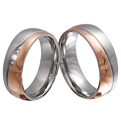 Juwelier Schönberg - Damen Trauringe Partnerringe Freundschaftsringe Wunschgravur Edelstahl 62-70 von Juwelier Schönberg