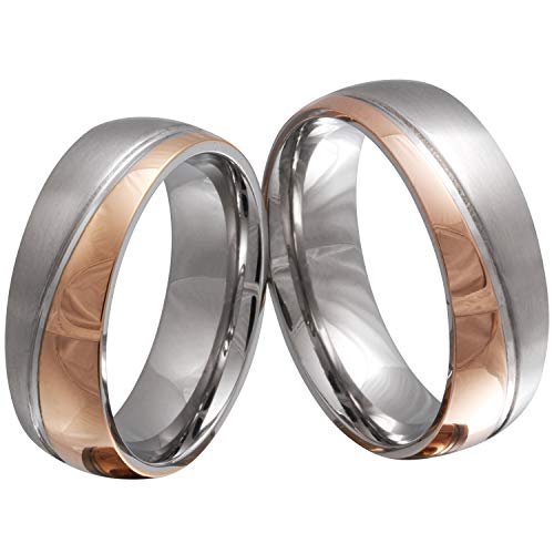 Juwelier Schönberg - Herren Geschenke für Frauen Ringe mit Gravur Partnerringe Wunschgravur Edelstahl 60-66 von Juwelier Schönberg