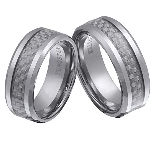 Juwelier Schönberg - Herren Geschenke für Frauen Ringe mit Gravur Partnerringe Wunschgravur Wolframcarbid 56-66 W-AM-HH von Juwelier Schönberg