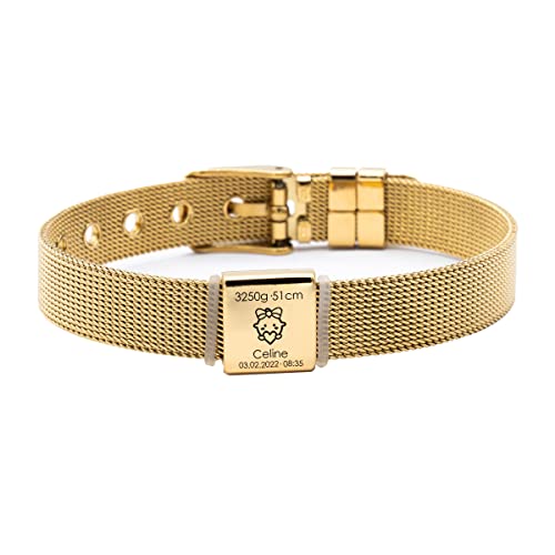Selare - Personalisierbares Armband in verschiedenen Farben (Goldeses Armband mit Goldbeads) von Juwelier Schönberg