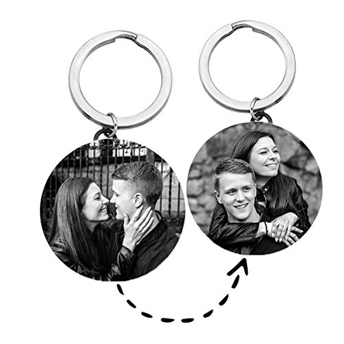 Juwelier Schönschmied Anhänger mit Bild Gravur 2 Seiten Bildgravur auf Vorderseite & Rückseite Schlüsselanhänger Geschenk - inkl. Fotogravur Bildgravur - mit AMAZON KONFIGURATOR gestalten ! von Juwelier Schönschmied