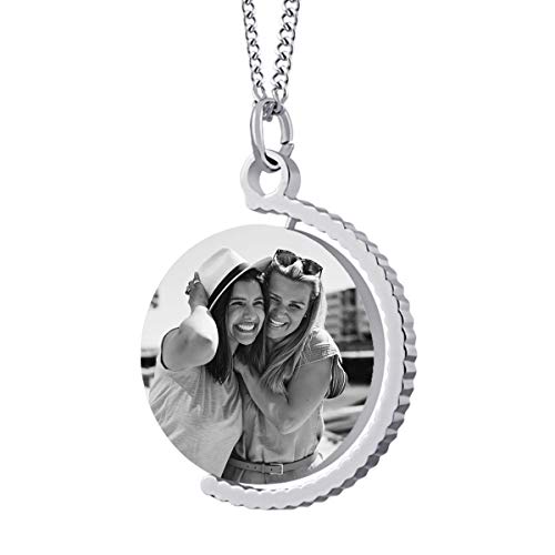 Beste Schwester der Welt Bild Gravur Geschenk für Schwester - inkl. Fotogravur Bildgravur - Edelstahl AH443biac-7 - mit AMAZON KONFIGURATOR direkt online gestalten ! von Juwelier Schönschmied