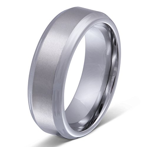 Ein schöner Wolframring (Tungsten), Verlobungsring, Ehering mit gratis Gravur-64 (20,4) von Juwelier Schönschmied