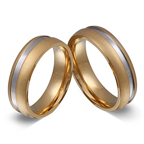 Freundschaftsringe Partnerringe Trauringe - inkl. WUNSCHGRAVUR - Edelstahl 66-70 166HH - mit AMAZON KONFIGURATOR direkt online gestalten ! von Juwelier Schönschmied