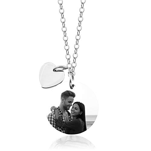 Juwelier Schönschmied Halsanhänger Fotoanhänger. Kette mit Anhänger - inkl. Fotogravur Bildgravur - Edelstahl AH392biac-4 - mit AMAZON KONFIGURATOR gestalten ! von Juwelier Schönschmied