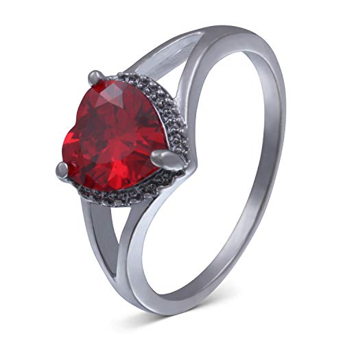 Juwelier Schönschmied - Damen Freundschaftsring Verlobungsring Skarlett Edelstahl Zirkonia 52 (16.6) Nr270D von Juwelier Schönschmied