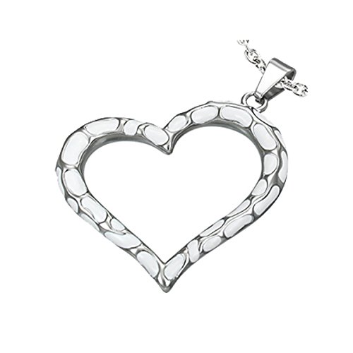 Juwelier Schönschmied - Damen Herzanhänger Kettenanhänger Anhänger aus Edelstahl mit Kette AH264 - Maruliva von Juwelier Schönschmied