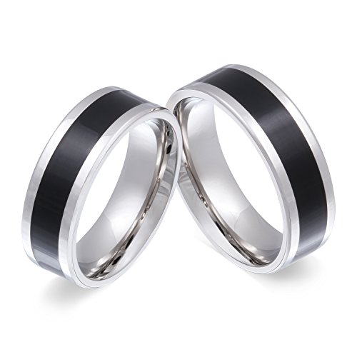 Juwelier Schönschmied Freundschaftsringe Partnerringe Hochzeitsringe - inkl. WUNSCHGRAVUR - Edelstahl 64-62 122HHac - mit AMAZON KONFIGURATOR direkt online gestalten ! von Juwelier Schönschmied