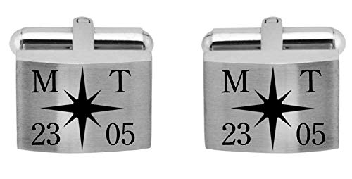 Juwelier Schönschmied - Manschettenknöpfe inklusive Wunschgravur aus Edelstahl mit Amazon Konfigurator gestalten - ACM13-variant14 Juwelier Schönschmied - Manschettenknöpfe inklusive Wunschgravur aus Edelstahl mit Amazon Konfigurator gestalten - ACM13-variant14 von Juwelier Schönschmied