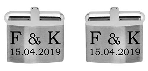 Juwelier Schönschmied - Manschettenknöpfe inklusive Wunschgravur aus Edelstahl mit Amazon Konfigurator gestalten – ACM13-variant21 Juwelier Schönschmied - Manschettenknöpfe inklusive Wunschgravur aus Edelstahl mit Amazon Konfigurator gestalten – ACM13-variant21 von Juwelier Schönschmied