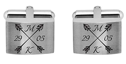 Juwelier Schönschmied - Manschettenknöpfe inklusive Wunschgravur aus Edelstahl mit Amazon Konfigurator gestalten - ACM13-variant4 Juwelier Schönschmied - Manschettenknöpfe inklusive Wunschgravur aus Edelstahl mit Amazon Konfigurator gestalten - ACM13-variant4 von Juwelier Schönschmied