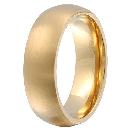 Juwelier Schönschmied - Unisex Ehering Partnerring Freundschaftsring Edelstahl inklusive Handschriftgravur Goldfin - 108Hpe von Juwelier Schönschmied