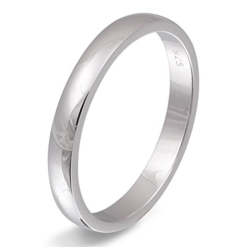 Juwelier Schönschmied - Unisex Freundschaftsring Ehering Trauring Camelia Silber inkl. persönliche Wunschgravur 50 (15.9) NrS66H von Juwelier Schönschmied