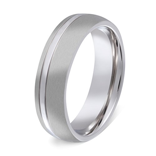 Juwelier Schönschmied - Unisex Freundschaftsring Partnerring Euphoria Edelstahl inkl. persönliche Wunschgravur 52 (16.6) Nr106H von Juwelier Schönschmied