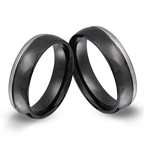 Juwelier Schönschmied - Unisex Freundschaftsringe Partnerringe Eheringe Mila Edelstahl 56-64 151HHac - Kostenlose Wunschgravur mit AMAZON KONFIGURATOR online gestalten! von Juwelier Schönschmied