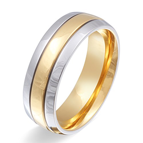 Juwelier Schönschmied - Unisex Partnerring Ehering Hochzeitsring Asilar Edelstahl inkl. persönliche Wunschgravur Nr110H von Juwelier Schönschmied