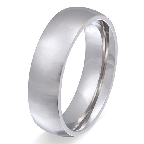 Juwelier Schönschmied - Unisex Partnerring Ehering Hochzeitsring Casira Edelstahl inkl. persönliche Wunschgravur 62 (19.7) Nr142H von Juwelier Schönschmied
