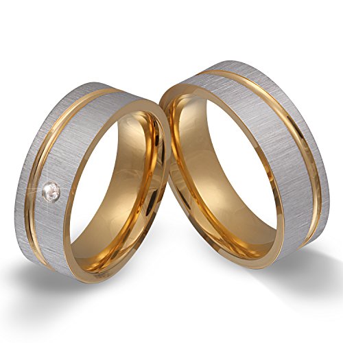 Juwelier Schönschmied - Unisex Partnerringe Eheringe Freundschaftsringe Hochzeitsringe Stature Edelstahl Zirkonia 54-64 171HDac - Kostenlose Wunschgravur mit AMAZON KONFIGURATOR online gestalten! Juwelier Schönschmied - Unisex Partnerringe Eheringe Freundschaftsringe Hochzeitsringe Stature Edelstahl Zirkonia 54-64 171HDac - Kostenlose Wunschgravur mit AMAZON KONFIGURATOR online gestalten! von Juwelier Schönschmied