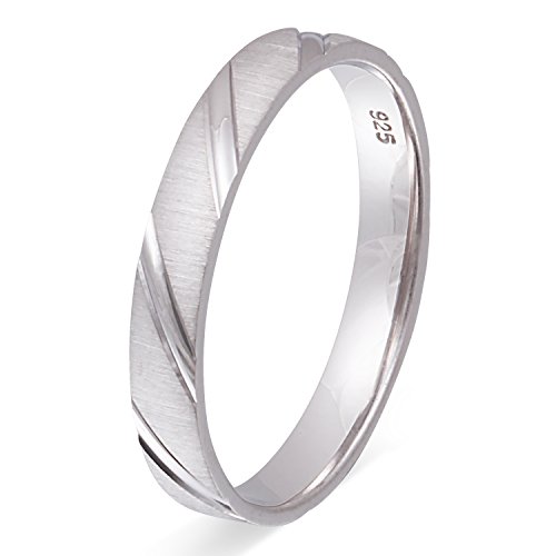 Juwelier Schönschmied - Unisex Silberring Verlobungsring Freundschaftsring Achilles Silber inkl. persönliche Lasergravur 72 (22.9) LANrS69H von Juwelier Schönschmied