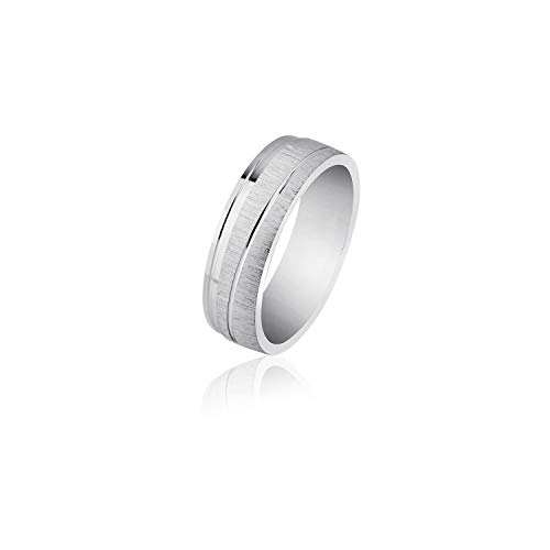 Juwelier Schönschmied - Unisex Verlobungsring Ehering Majesty Silber inkl. persönliche Wunschgravur 60 (19.1) NrS55H von Juwelier Schönschmied