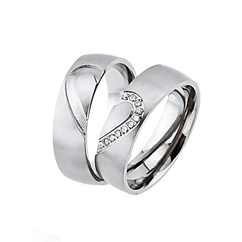 Juwelier Schönschmied - Zwei Eheringe Freundschaftsringe Partnerringe Titan inkl. persönliche Lasergravur 50-60 LANrT28HD - Nisa von Juwelier Schönschmied