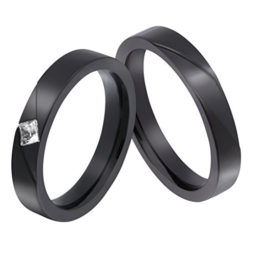 Juwelier Schönschmied - Zwei Partnerringe Freundschaftsringe Hochzeitsringe Edelstahl Zirkonia inkl. persönliche Lasergravur 58-58 LANr24HD - Darkly Juwelier Schönschmied - Zwei Partnerringe Freundschaftsringe Hochzeitsringe Edelstahl Zirkonia inkl. persönliche Lasergravur 58-58 LANr24HD - Darkly von Juwelier Schönschmied