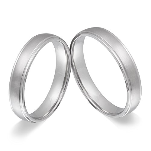 Partnerringe Freundschaftsringe - inkl. WUNSCHGRAVUR - Edelstahl 58-70 1HH - mit AMAZON KONFIGURATOR direkt online gestalten ! von Juwelier Schönschmied