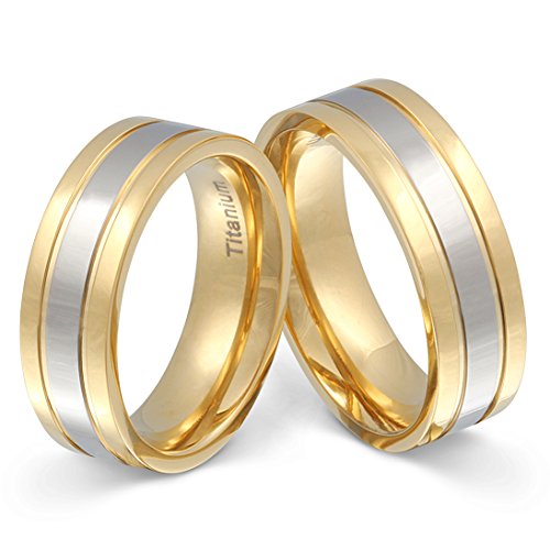 Titanringe Partnerringe Eheringe - inkl. WUNSCHGRAVUR - Titan 54-64 T10HH - mit AMAZON KONFIGURATOR direkt online gestalten ! von Juwelier Schönschmied