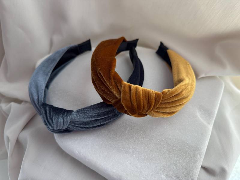 Haarreif Samt in Verschiedenen Farben, Herbstfarben, Weich Und Angenehm von JuwelinoSchmuck