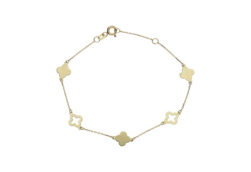 JuwelmaLux Armband Armband 333 Gold Diamantiert Kleebätter JL16-03-0797 JuwelmaLux (kein Set, 1-tlg., kein Set) von JuwelmaLux