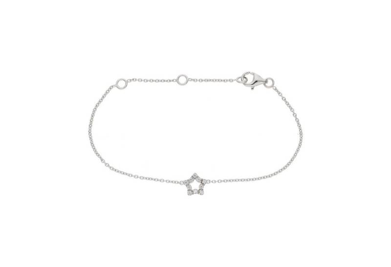 JuwelmaLux Armband Sternarmband Damen 925 Silber Zirkonia JL10-03-3667 JuwelmaLux (kein Set, 1-tlg., kein Set) von JuwelmaLux