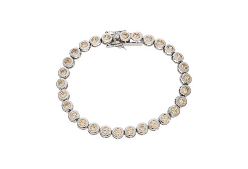 JuwelmaLux Armband JuwelmaLux Armband 925/000 Sterling Silber champagner synth Zirkonia J (kein Set, 1-tlg., kein Set) von JuwelmaLux