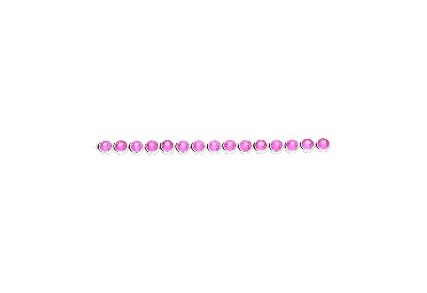 JuwelmaLux Armband JuwelmaLux Armband 925/000 Sterling Silber pinker synth Zirkonia JL10- (kein Set, 1-tlg., kein Set) von JuwelmaLux