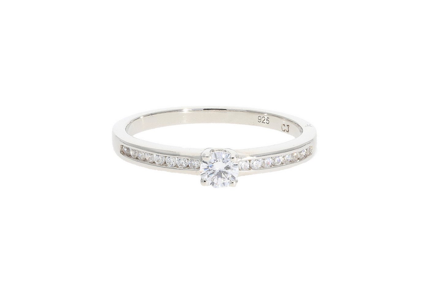 JuwelmaLux Fingerring Damen Memoiré Ring 925 Silber Zirkonia JL10-07-3714 (kein Set, 1-tlg) von JuwelmaLux