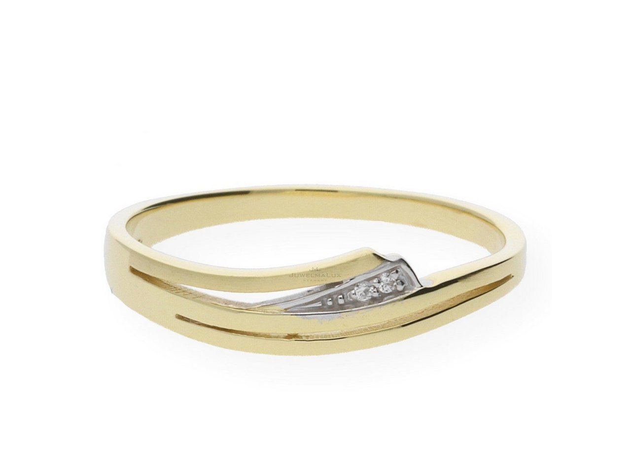 JuwelmaLux Fingerring JuwelmaLux Ring 333/000 (8 Karat) Gold mit Zirkonia JL20-07-0050 56 (kein Set, 1-tlg) von JuwelmaLux