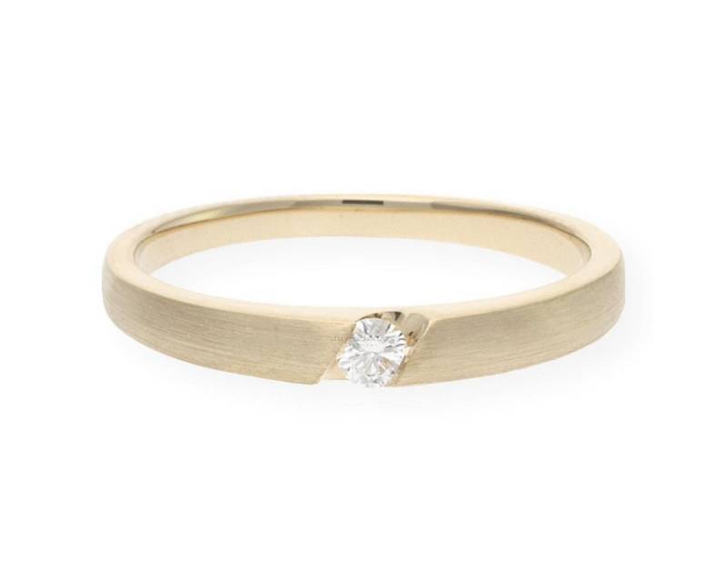 JuwelmaLux Fingerring JuwelmaLux Ring 585/000 (14 Karat) Gelbgold mit Brillant JL10-07-1377 (kein Set, 1-tlg) von JuwelmaLux