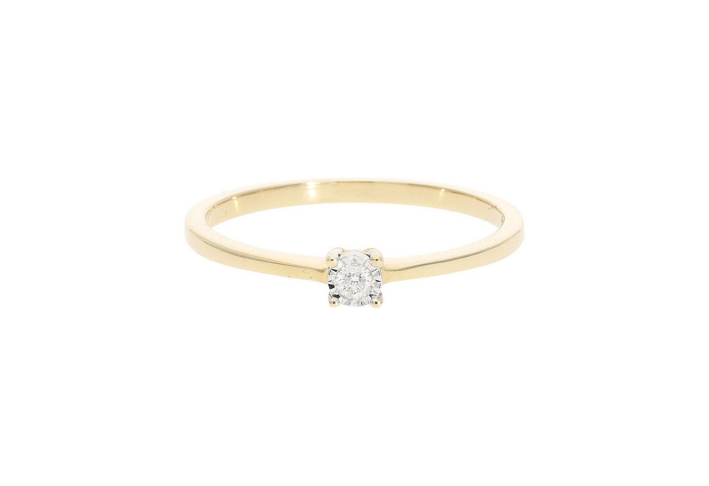 JuwelmaLux Fingerring JuwelmaLux Ring 585/000 (14 Karat) Gold mit Brillant JL10-07-1890 (kein Set, 1-tlg) von JuwelmaLux