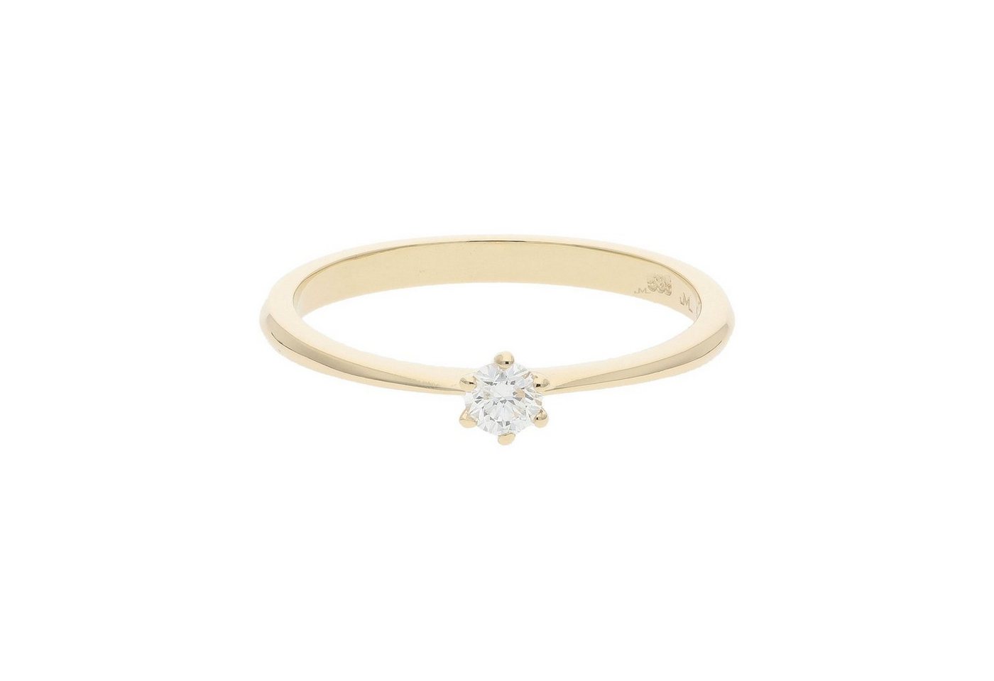 JuwelmaLux Fingerring JuwelmaLux Ring 585/000 (14 Karat) Gold mit Brillant JL10-07-3332 52 (kein Set, 1-tlg) von JuwelmaLux