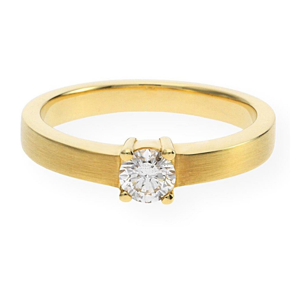 JuwelmaLux Fingerring JuwelmaLux Ring 585/000 (14 Karat) Gold mit Brillant JL30-07-0474 58 (kein Set, 1-tlg) von JuwelmaLux