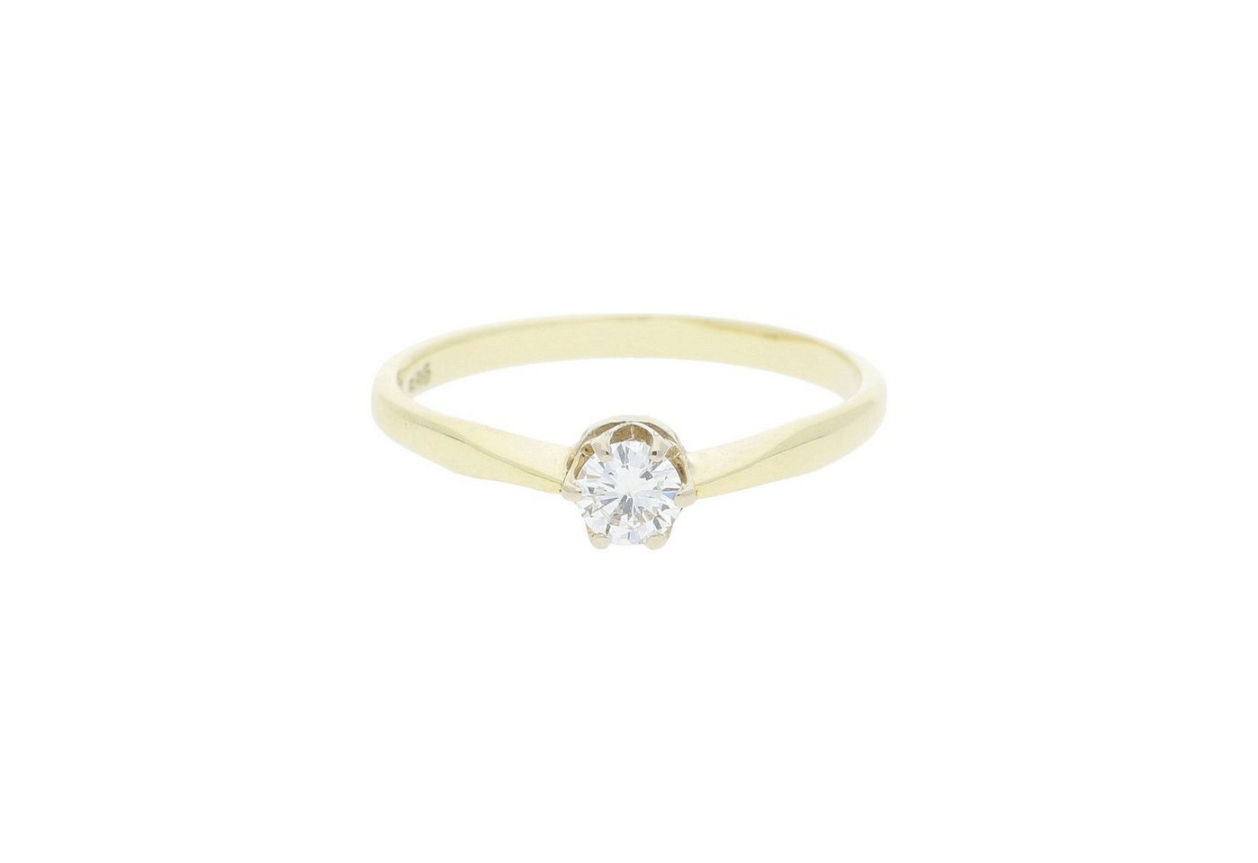 JuwelmaLux Fingerring JuwelmaLux Ring 585/000 (14 Karat) Gold mit Brillant JL30-07-0717 57 (kein Set, 1-tlg) von JuwelmaLux