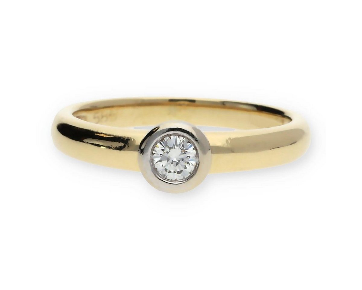 JuwelmaLux Fingerring JuwelmaLux Ring 585/000 (14 Karat) Gold mit Brillant JL30-07-0780 (kein Set, 1-tlg) von JuwelmaLux